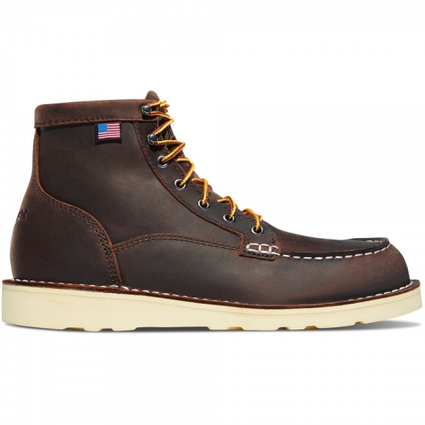 Danner Bull Run Moc Toe - 6" Brown Steel Toe